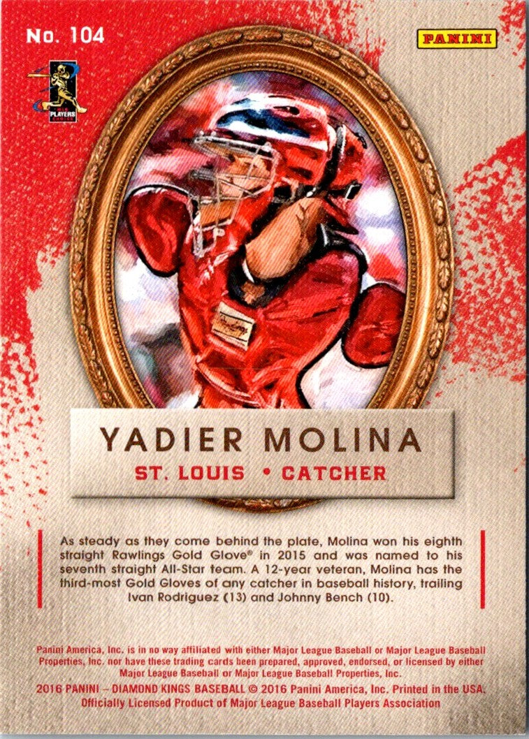 2016 Panini Diamond Kings Yadier Molina