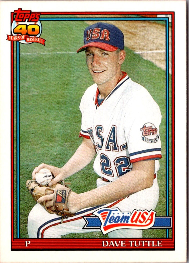 1991 Topps Traded David Tuttle