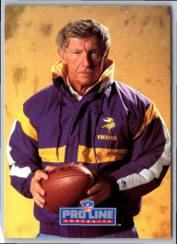 1991 Pro Line Portraits Jerry Burns #233