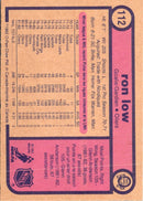 1982 O-Pee-Chee Ron Low