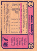 1982 O-Pee-Chee Dave Lumley #114