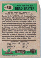 2011 Topps Football Brad Baxter #386