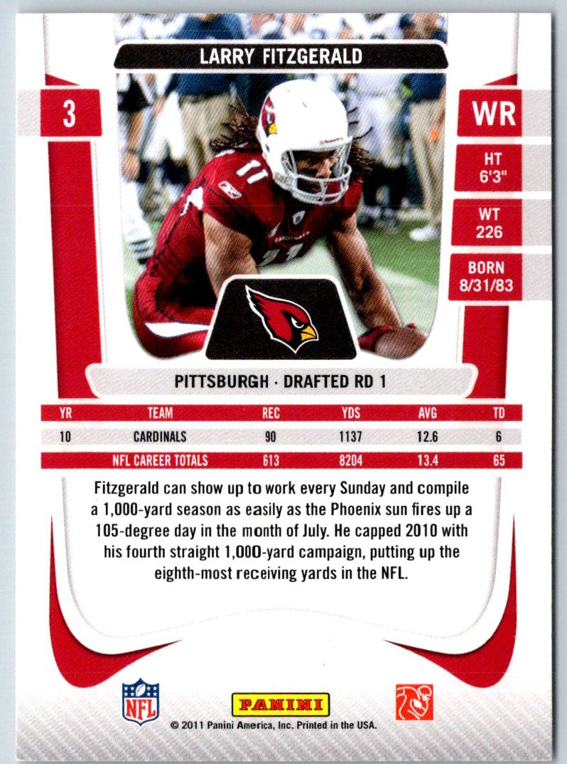 2011 Panini Limited Larry Fitzgerald