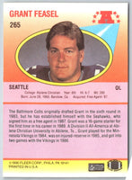 1990 Fleer Grant Feasel #265 Rookie