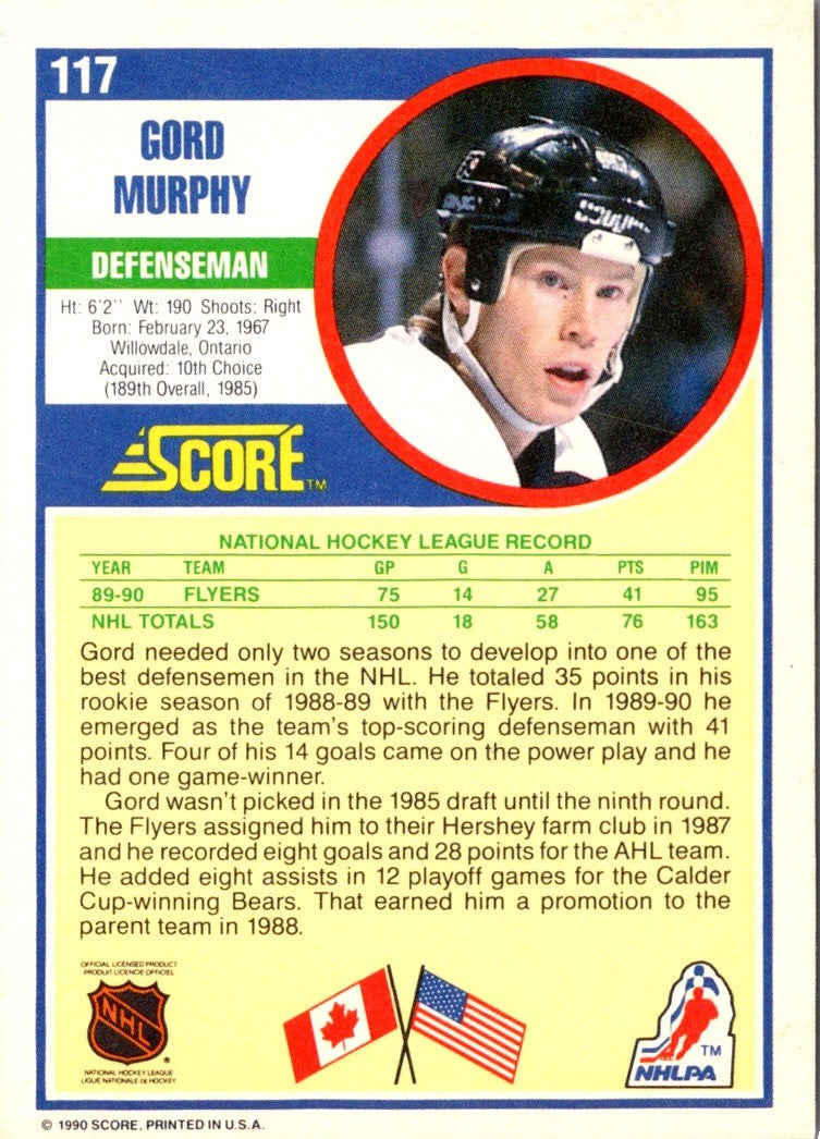 1990 Score Gord Murphy