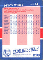 1988 Fleer Exciting Stars Devon White #44