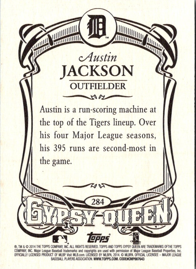 2014 Topps Gypsy Queen Austin Jackson