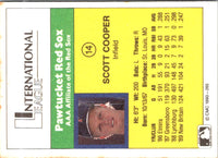1990 CMC Pawtucket Red Sox Scott Cooper #14