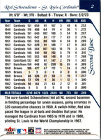 2003 Flair Greats Red Schoendienst #2