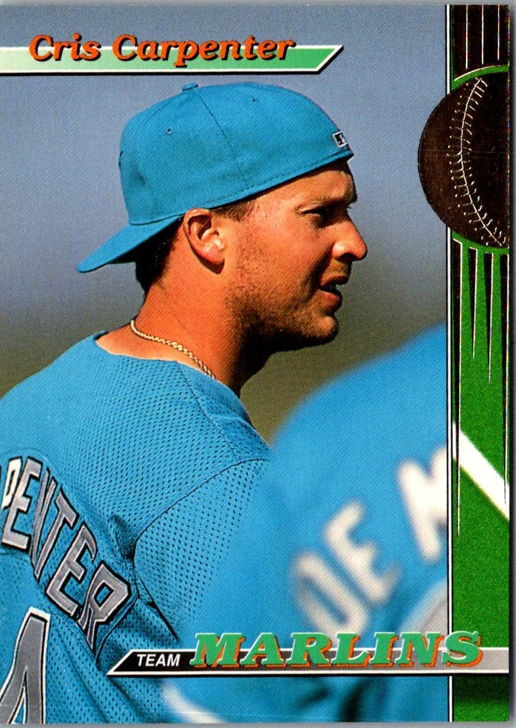 1993 Stadium Club Florida Marlins Cris Carpenter