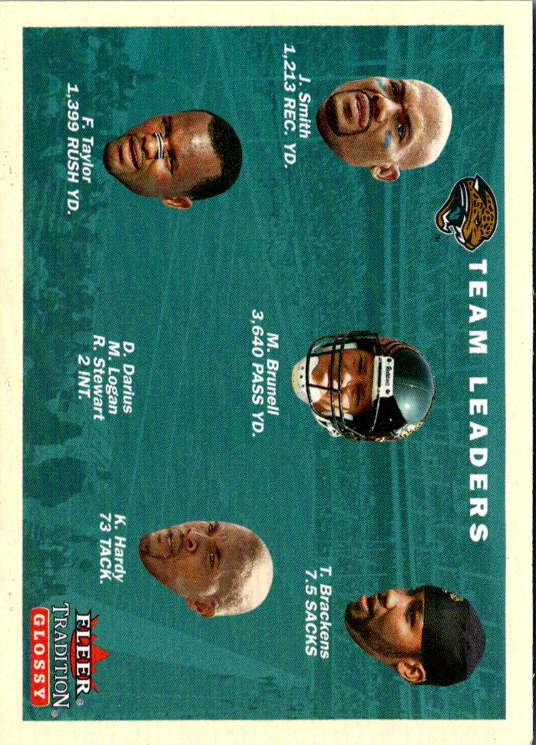 2001 Fleer Tradition Jacksonville Jaguars Team Leaders