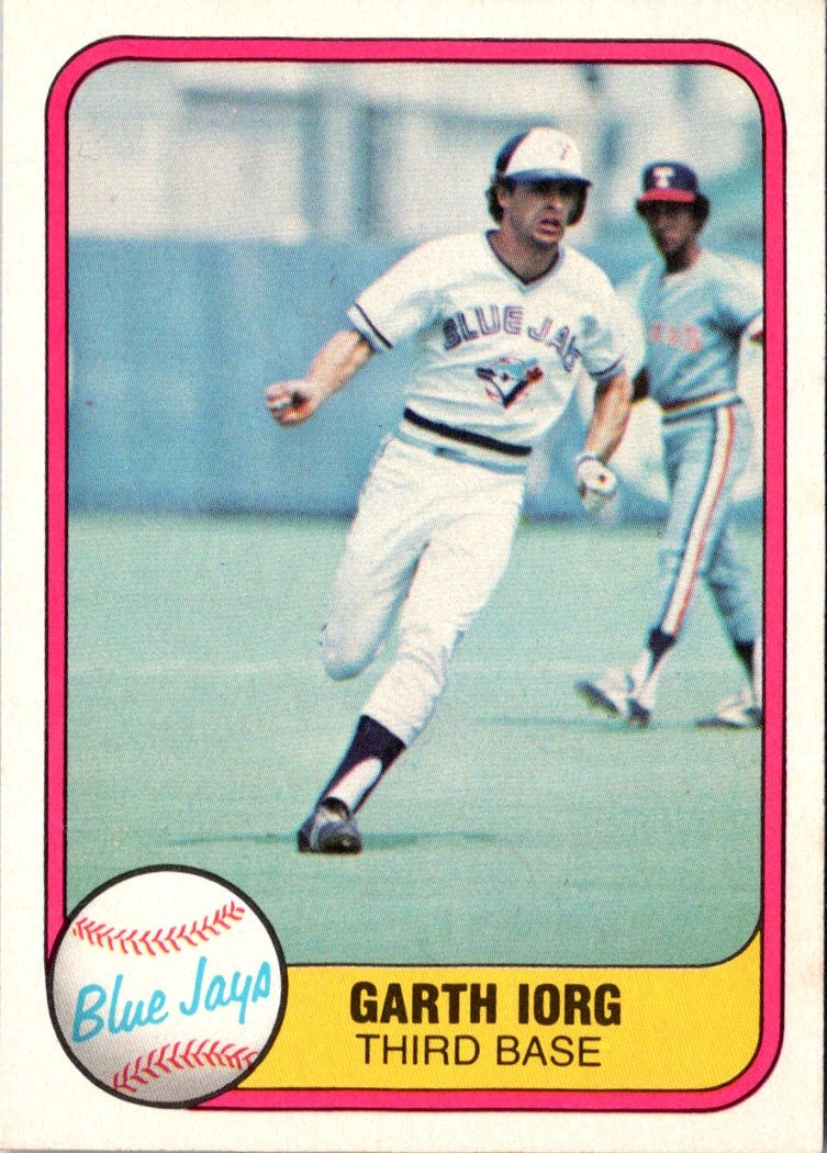 1981 Fleer Garth Iorg