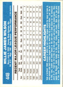 1982 Donruss Willie Wilson