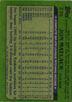 1982 Topps Jon Matlack #239