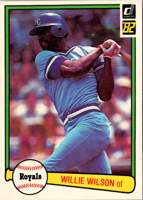 1982 Donruss Willie Wilson #448