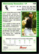 2005 Bowman Gio Gonzalez