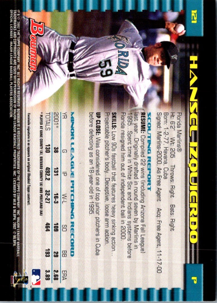 2002 Bowman Hansel Izquierdo