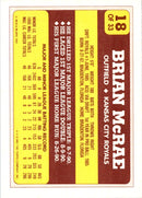 1991 Topps Toys'R'Us Rookies Brian McRae