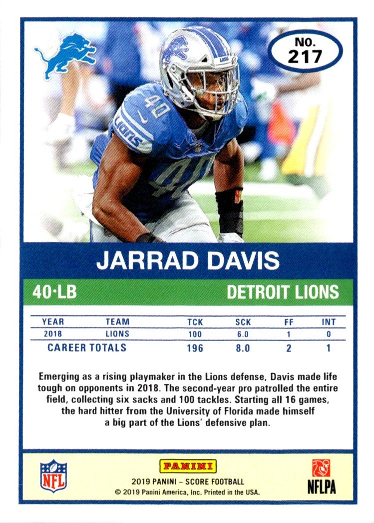 2019 Score Jarrad Davis