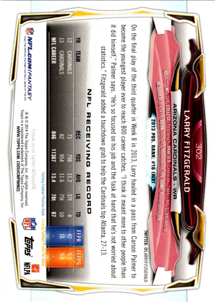 2014 Topps Larry Fitzgerald