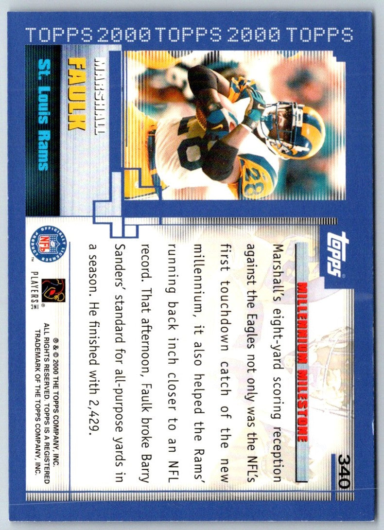 2000 Topps Marshall Faulk