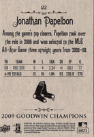 2009 Upper Deck Goodwin Champions Jonathan Papelbon #122