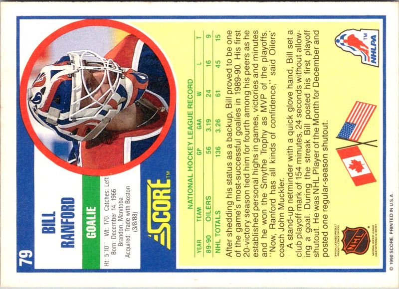 1990 Score Bill Ranford
