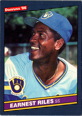 1986 Donruss Ernest Riles #359 Rookie