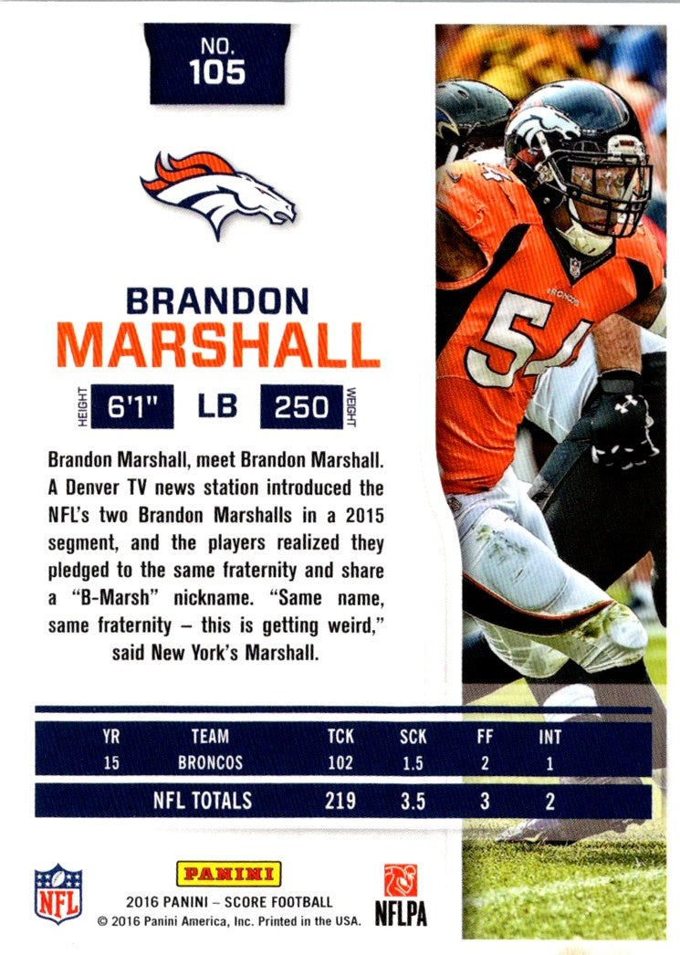 2016 Score Brandon Marshall