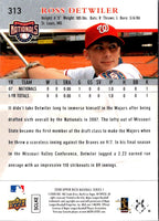 2008 Upper Deck Ross Detwiler #313 Rookie