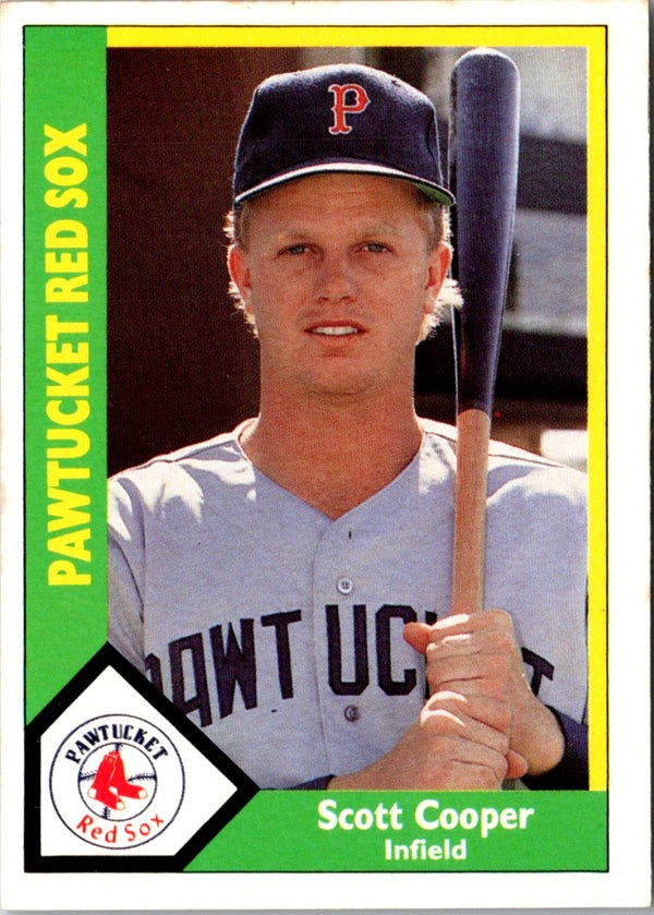 1990 CMC Pawtucket Red Sox Scott Cooper #14