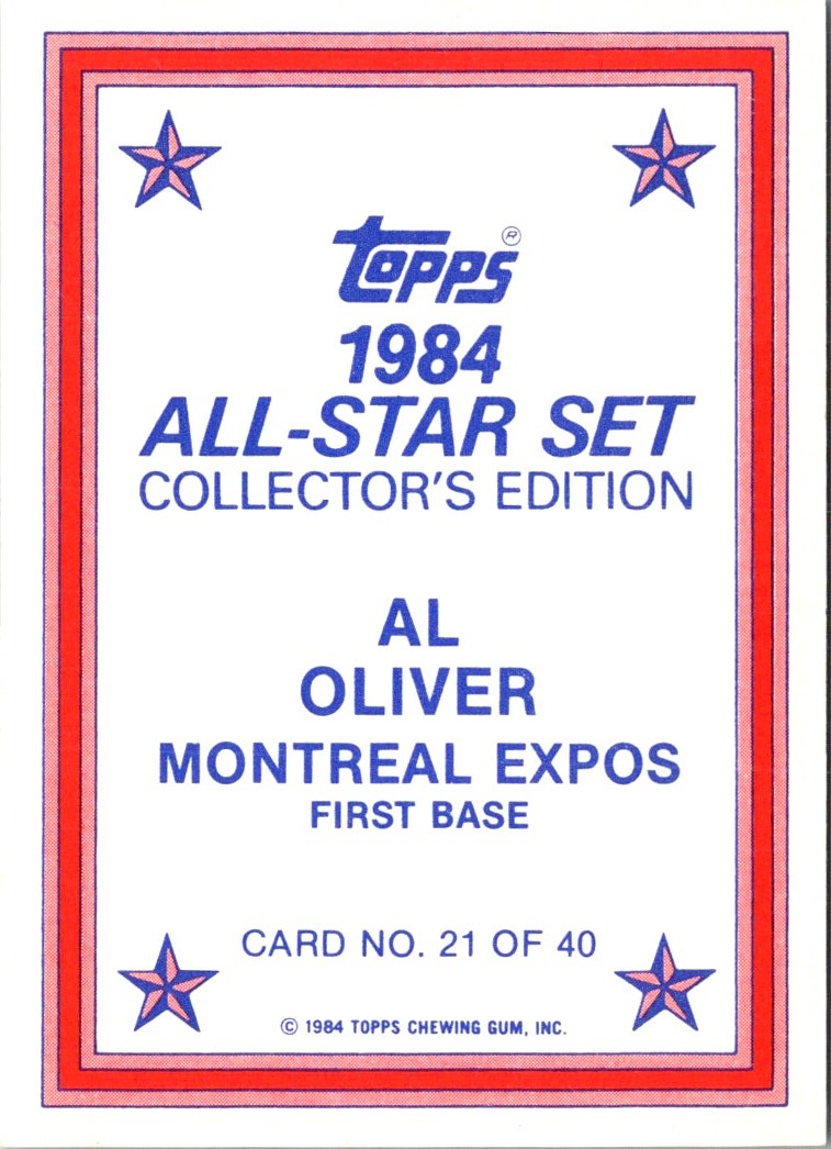 1984 Topps Montreal Expos