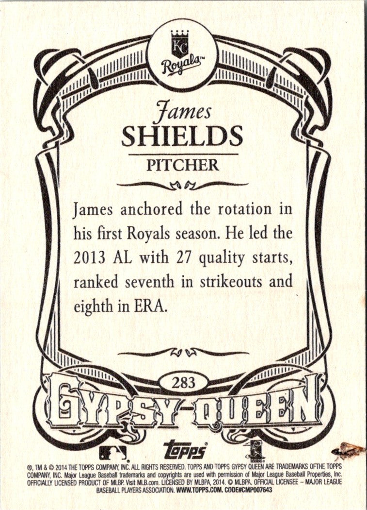 2014 Topps Gypsy Queen James Shields