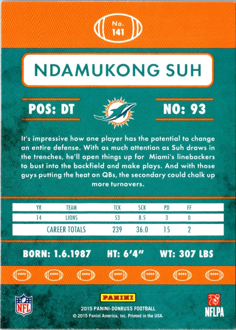 2015 Donruss Ndamukong Suh