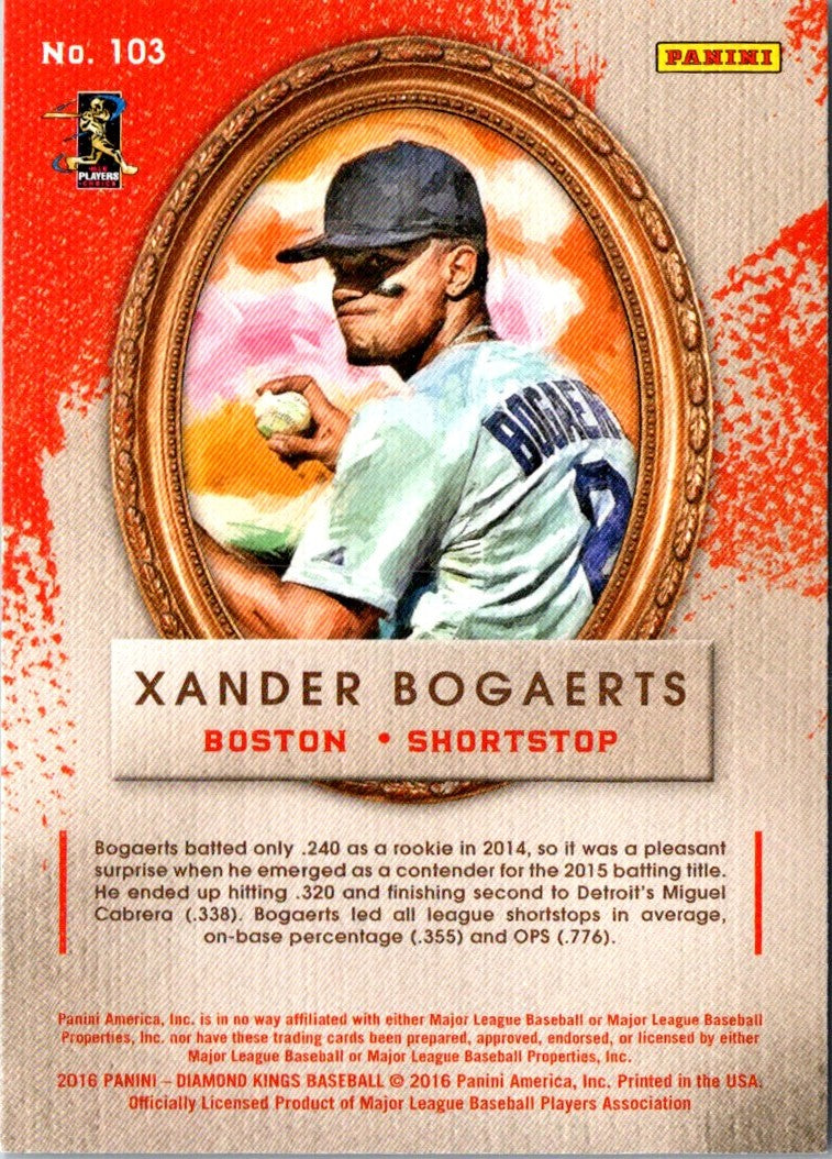 2016 Panini Diamond Kings Xander Bogaerts