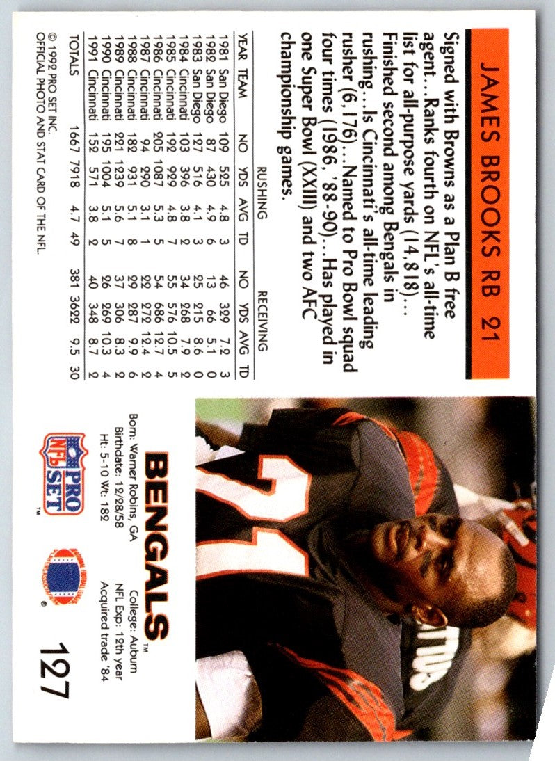 1992 Pro Set James Brooks