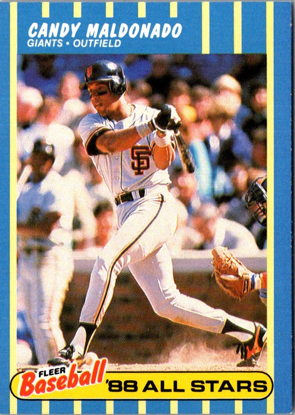 1988 Fleer Baseball All-Stars Candy Maldonado #22