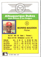 1990 CMC Albuquerque Dukes Morris Madden #5