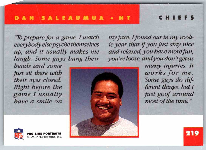 1991 ProLine Dan Saleaumua