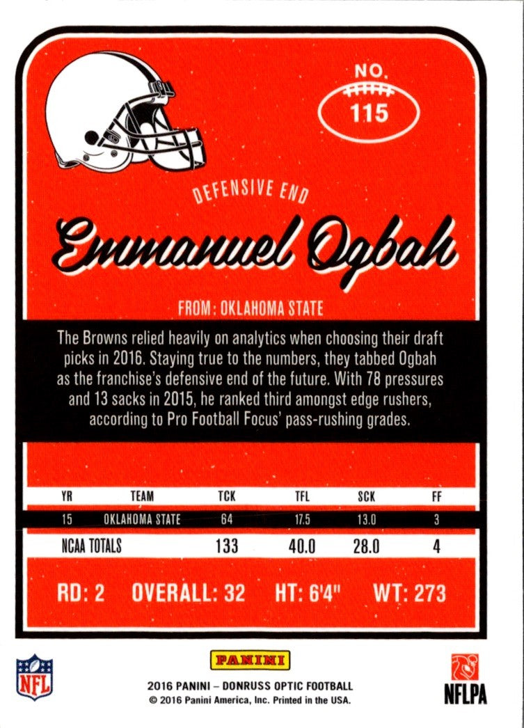 2016 Donruss Optic Emmanuel Ogbah