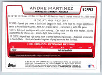 2012 Bowman Andre Martinez #BDPP63