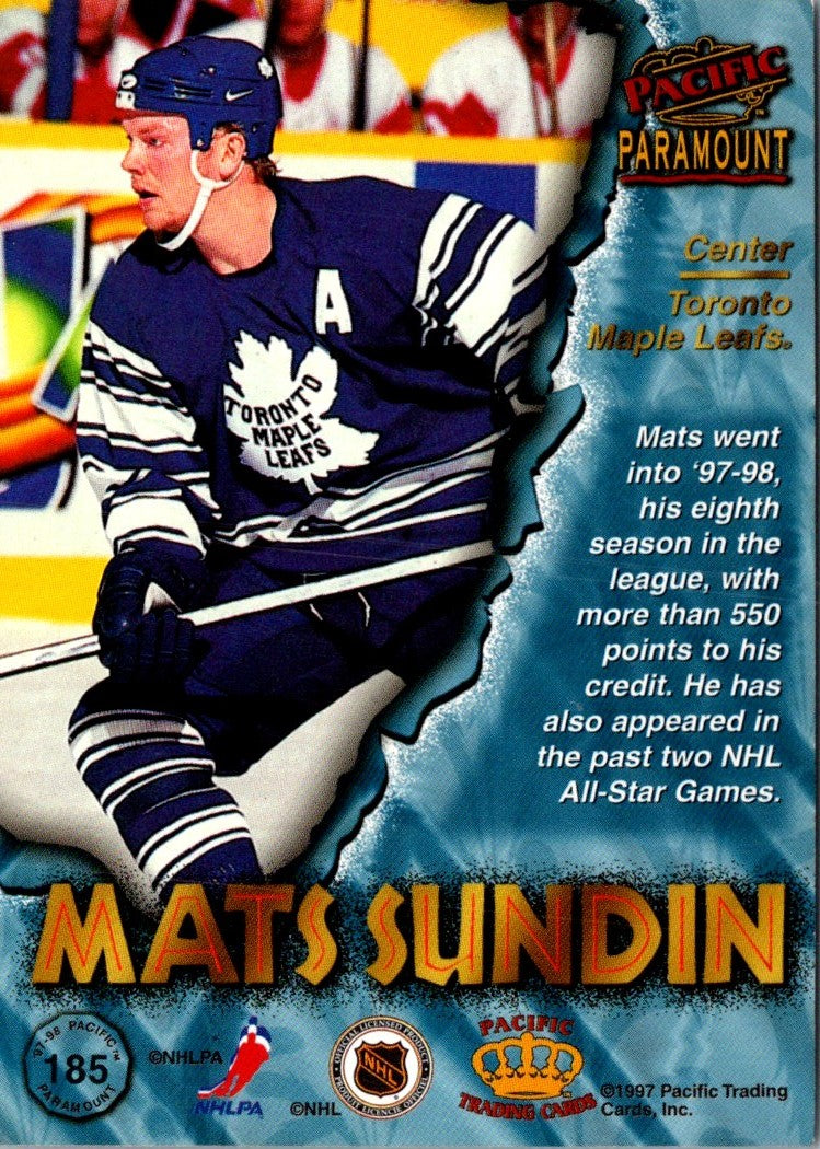 1997 Pacific Paramount Mats Sundin