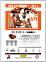 2019 Panini Contenders Draft Picks Collegiate Ticket Blue Foil Brandin Cooks #17