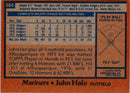 1978 Topps John Hale