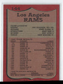1986 Topps Box Bottoms Los Angeles Rams