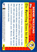2003 Topps Bernie Williams #361