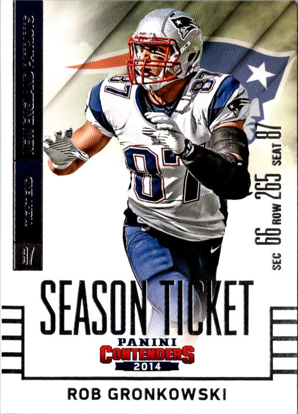 2014 Panini Contenders Rob Gronkowski #68