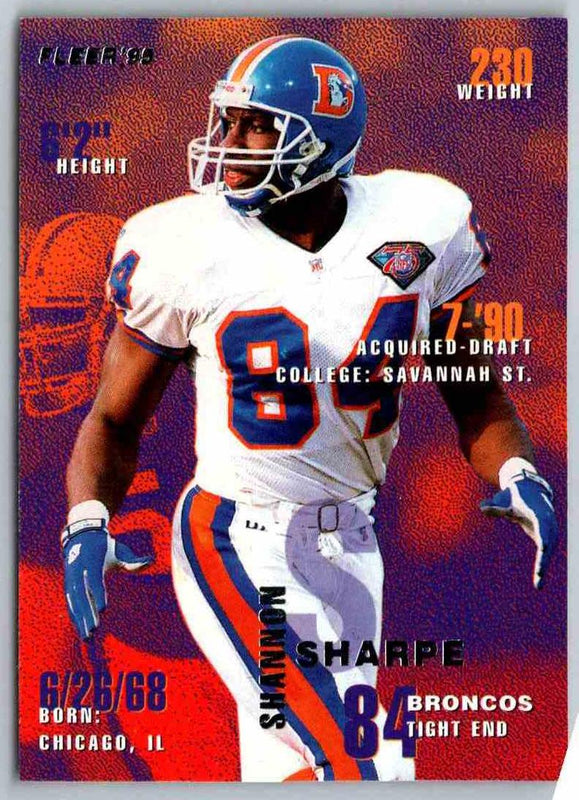 1995 Fleer Shannon Sharpe #118
