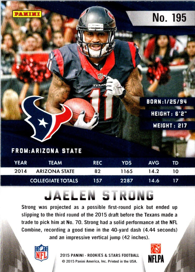 2015 Panini Rookies & Stars Jaelen Strong