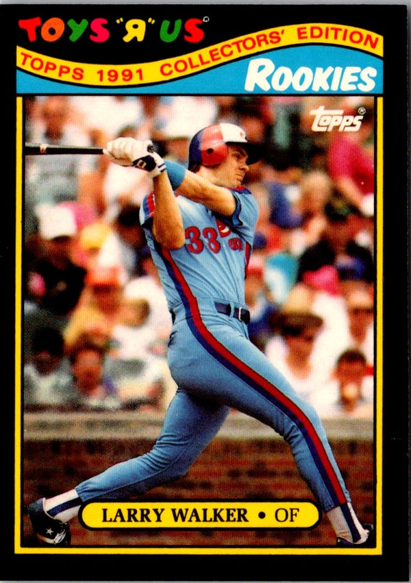 1991 Topps Toys'R'Us Rookies Larry Walker #31